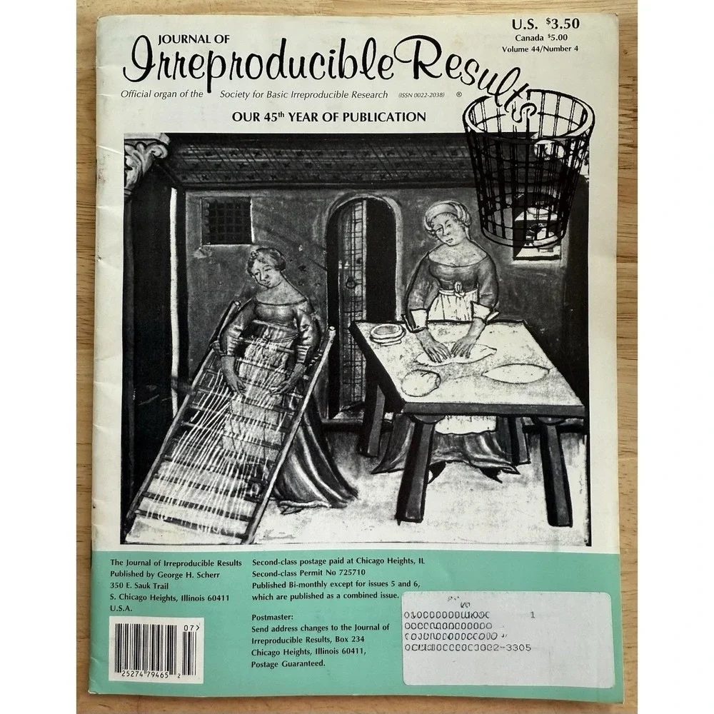 J-I-R Journal Of Irreproducible Results Magazine 1999 Volume 44 / No. 4 GC